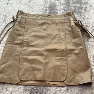 Markus Lupfer real leather skirt